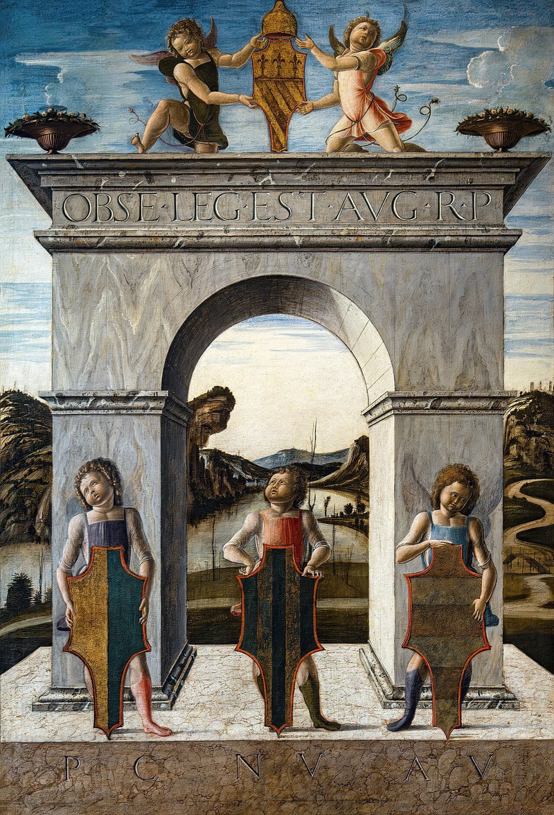 Doge Nicolò Trons triumfbåge - Alvise Vivarini