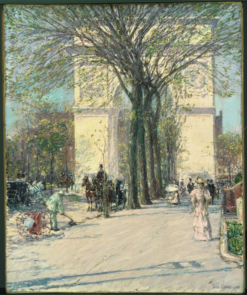 Washingtons ark, vår - Childe Hassam
