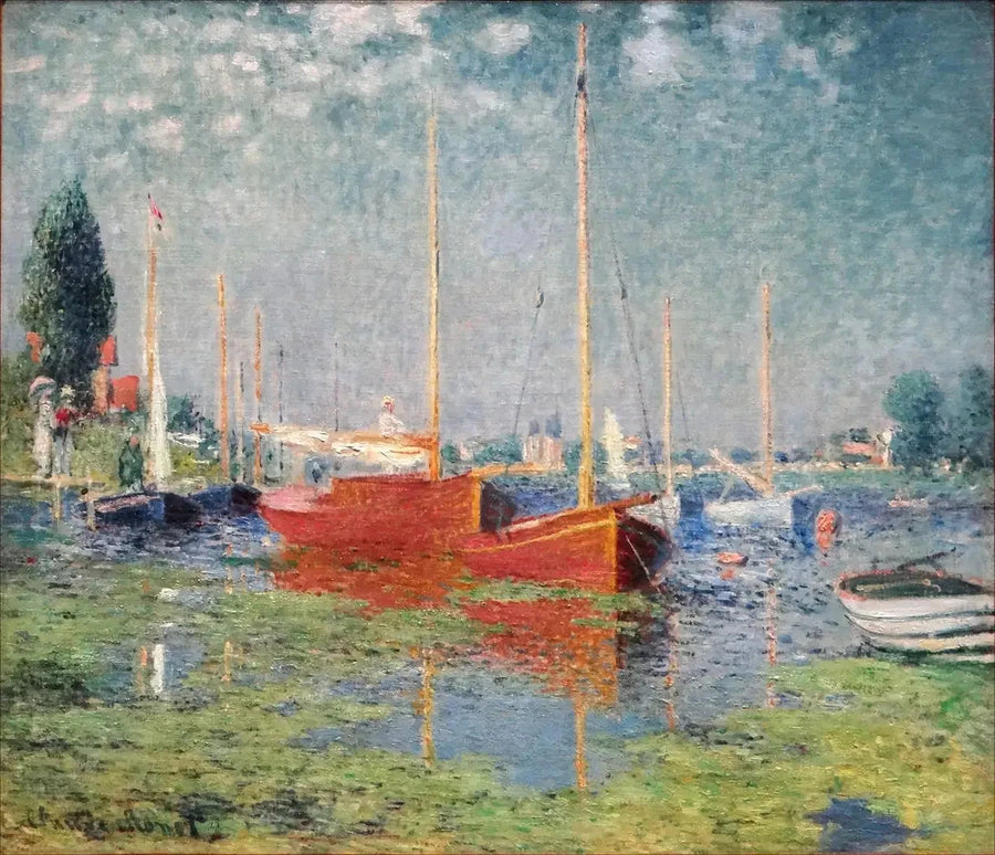 De röda båtarna, Argenteuil - Claude Monet
