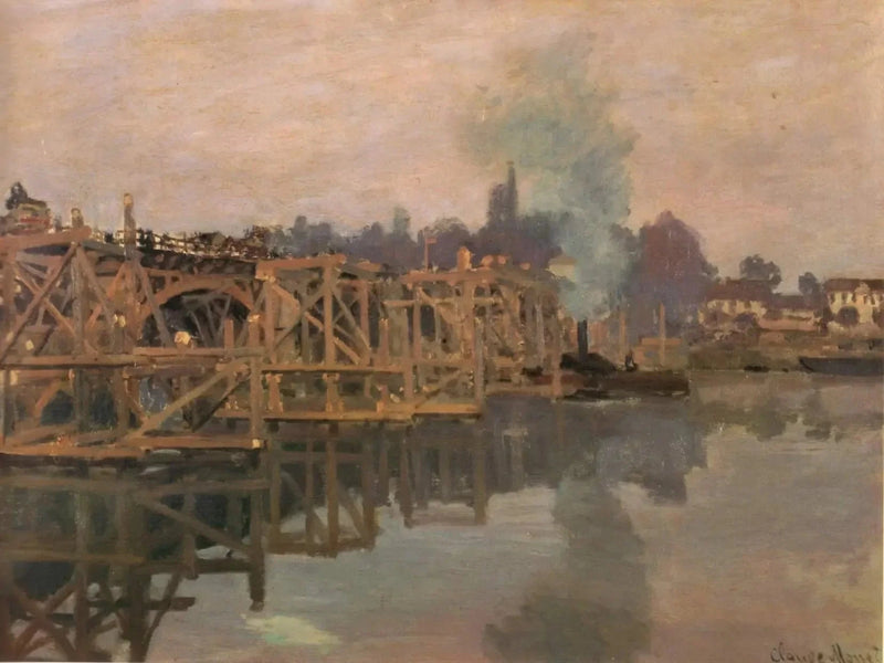 Argenteuil, bron under reparation W194 - Claude Monet
