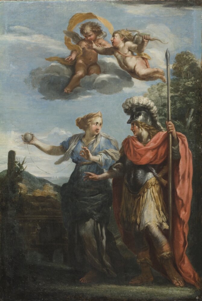 Ariane och Theseus - Pietro da Cortona