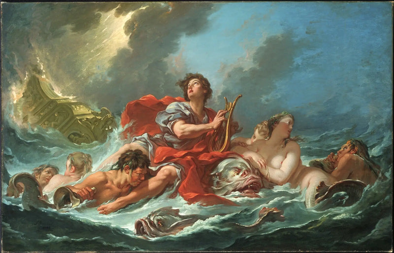 Arion på delfinen - François Boucher