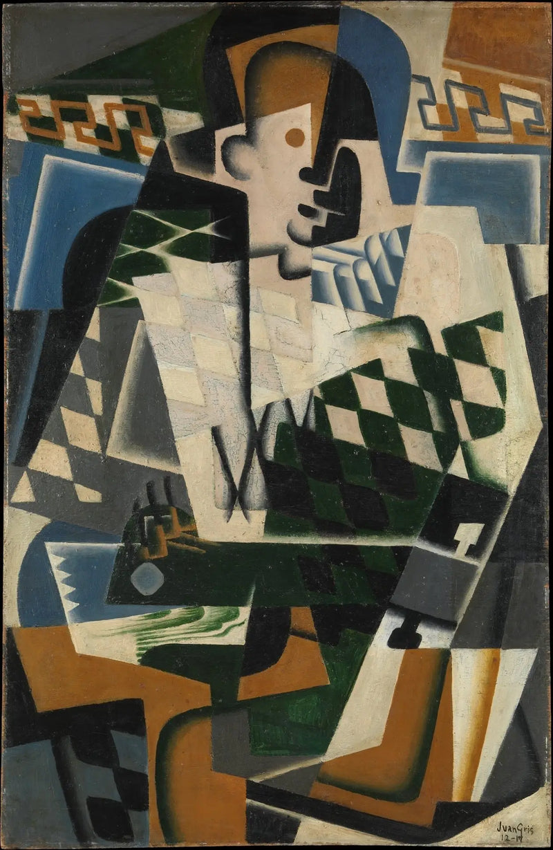 Arlequin med gitarr - Juan Gris