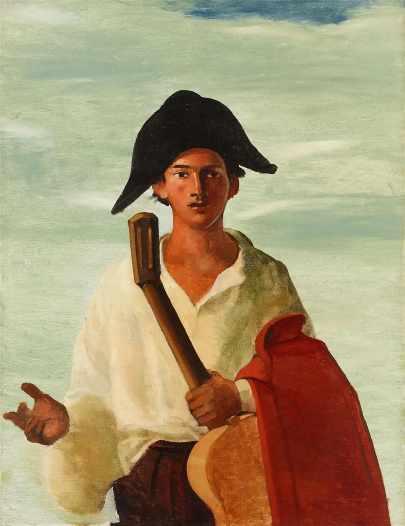 Arlequin som håller en gitarr - André Derain