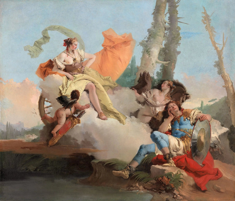 Armida möter Rinaldo som sover - Giovanni Battista Tiepolo