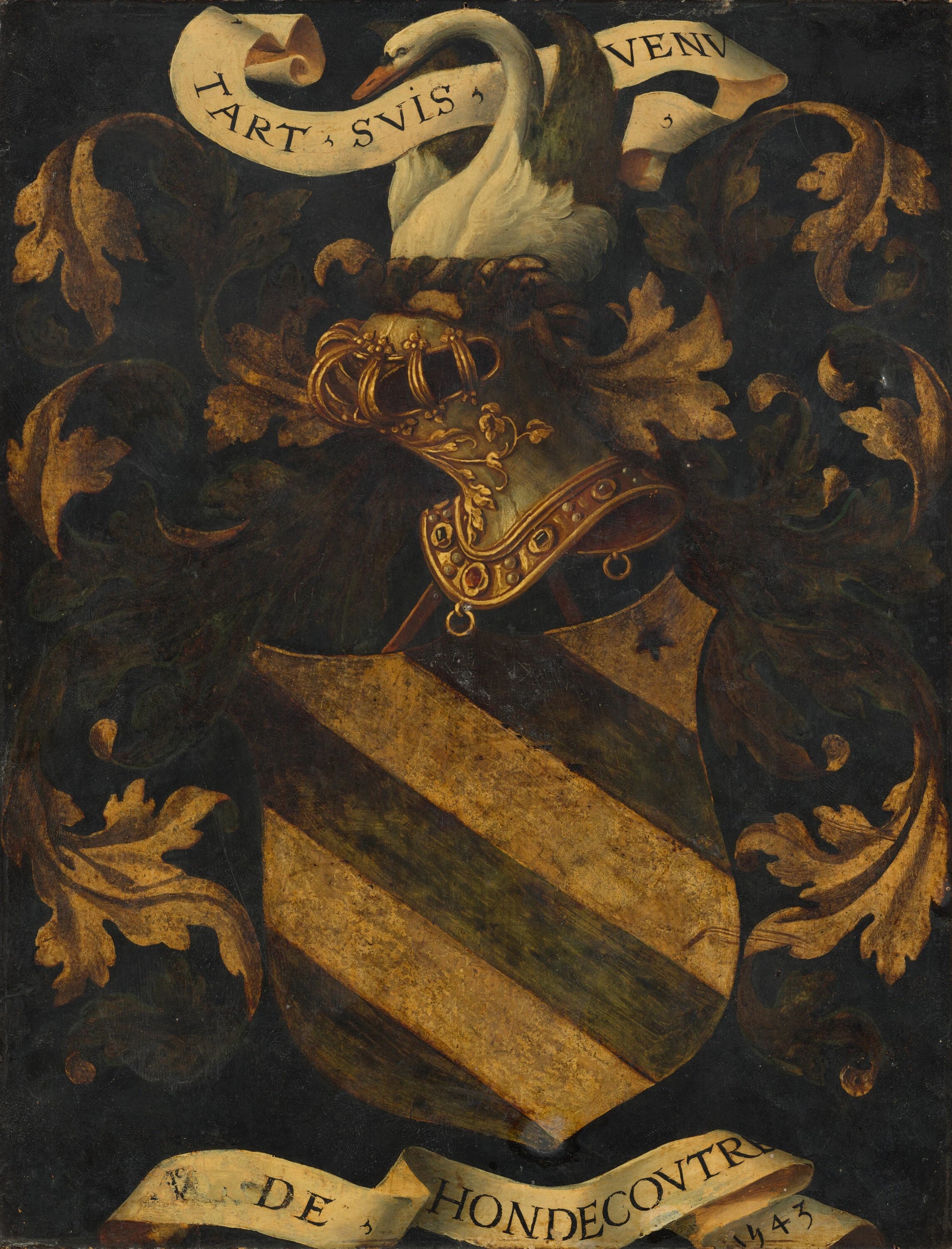 Armoiries à crête [inverse] - Antwerp 16th Century