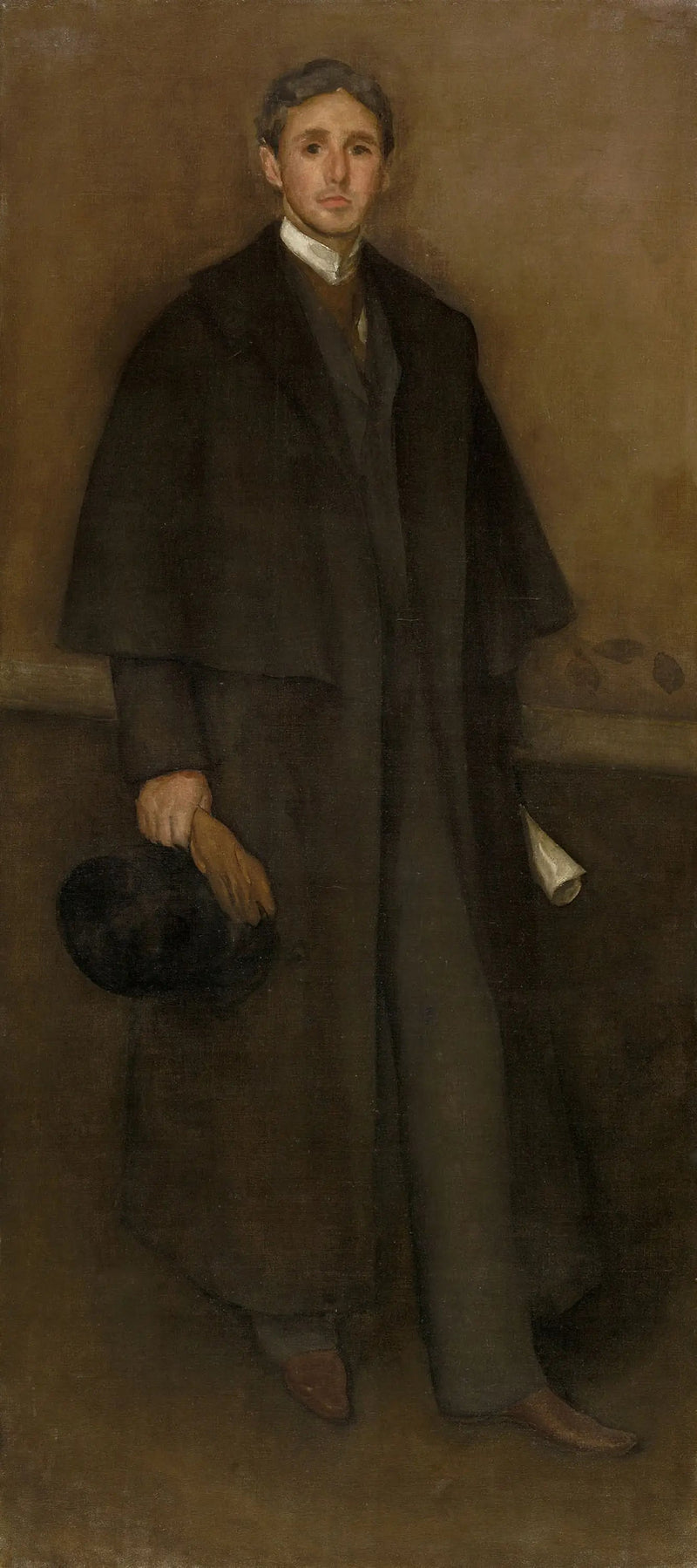 Färgsättning stol och brunt: Porträtt av Arthur J. Eddy - James Abbott McNeill Whistler