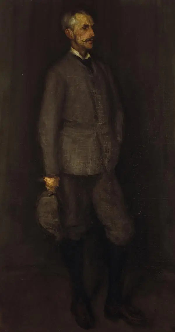 Arrangement i grått och grönt. Porträtt av John James Cowan (1846 - 1936) - James Abbott McNeill Whistler