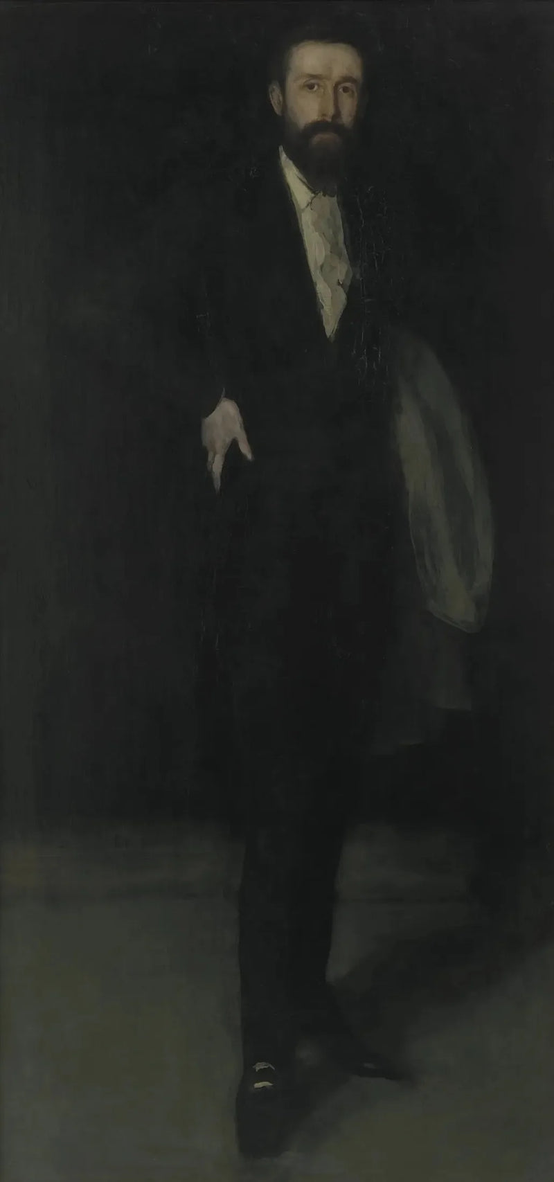 Arrangement i svart: Porträtt av F. R. Leyland - James Abbott McNeill Whistler