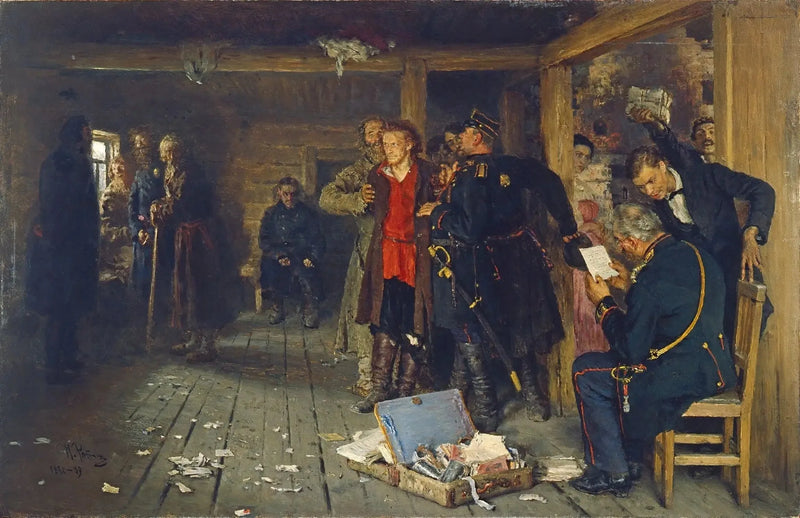 Gripandet av en propagandist - Ilya Repin