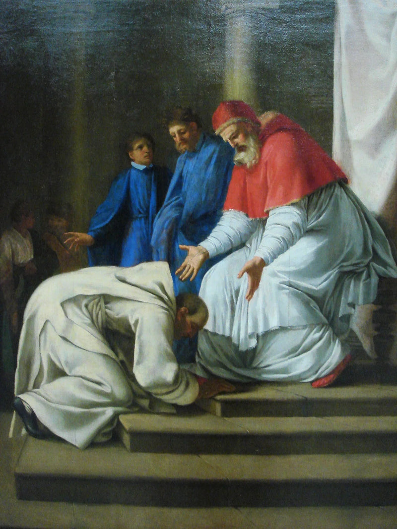 Ankomst av helige Bruno till Rom - Eustache Le Sueur