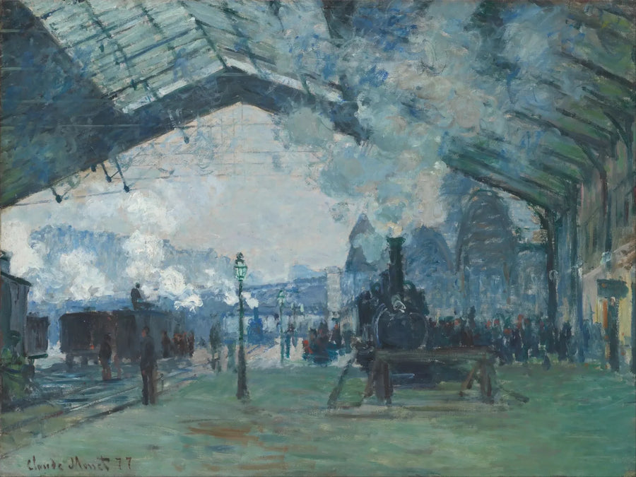 Ankomst av Normandie-tåget, Saint-Lazare station - Claude Monet