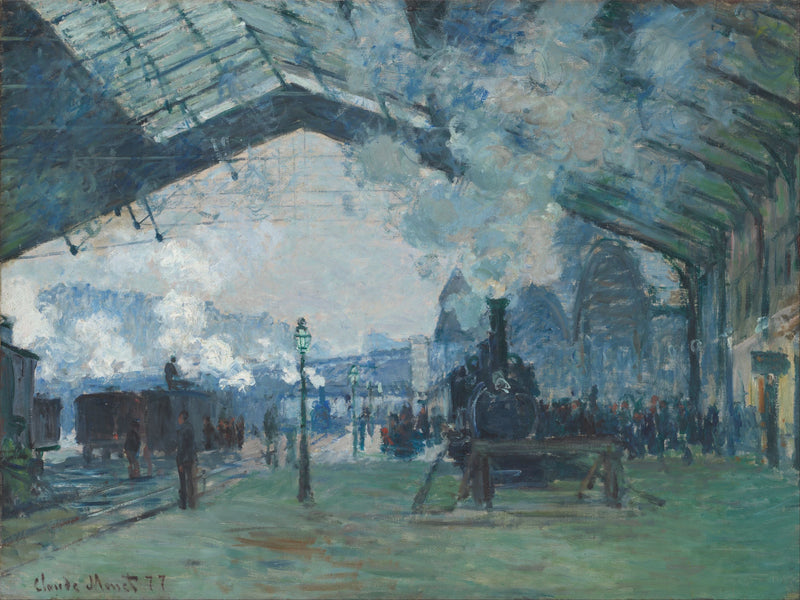 Ankomst av Normandie-tåget, Saint-Lazare station - Claude Monet