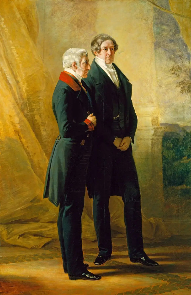 Arthur Wellesley, 1:e hertig av Wellington, med Sir Robert Peel - Franz Xaver Winterhalter