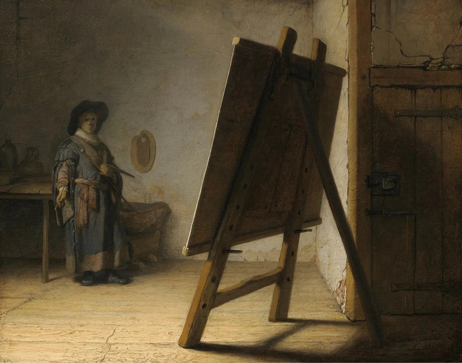 Konstnären i sin ateljé - Rembrandt
