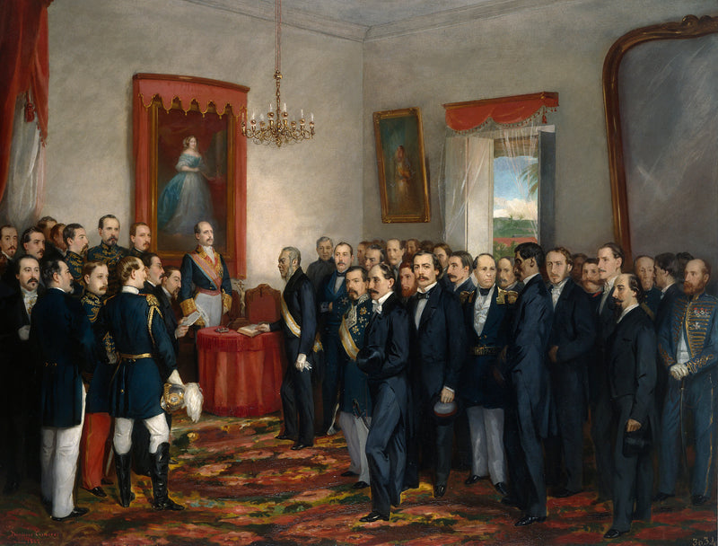 Assermentation du Gouverneur Capitaine Général de Saint-Domingue Don Pedro Santana - Wenceslao Cisneros