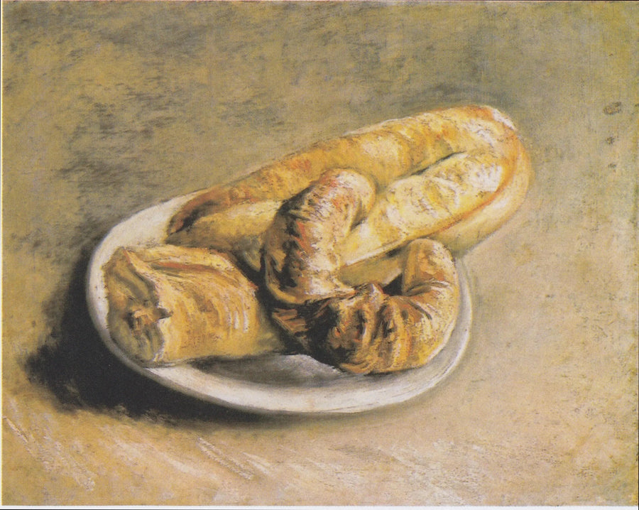 Stilleben, tallrik med bröd - Vincent van Gogh