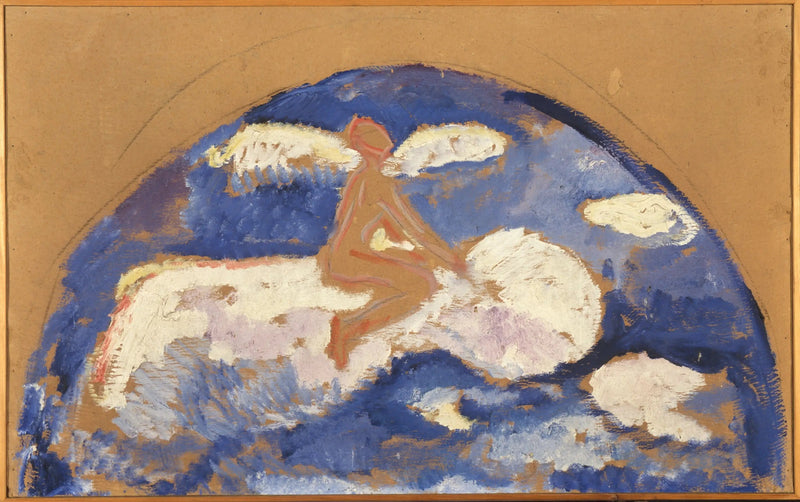 Sittande på ett moln - Edvard Munch
