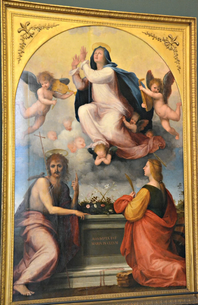 Assumtion av Jungfru Maria med helige Johannes Döparen och heliga Katarina av Alexandria - Fra Bartolomeo