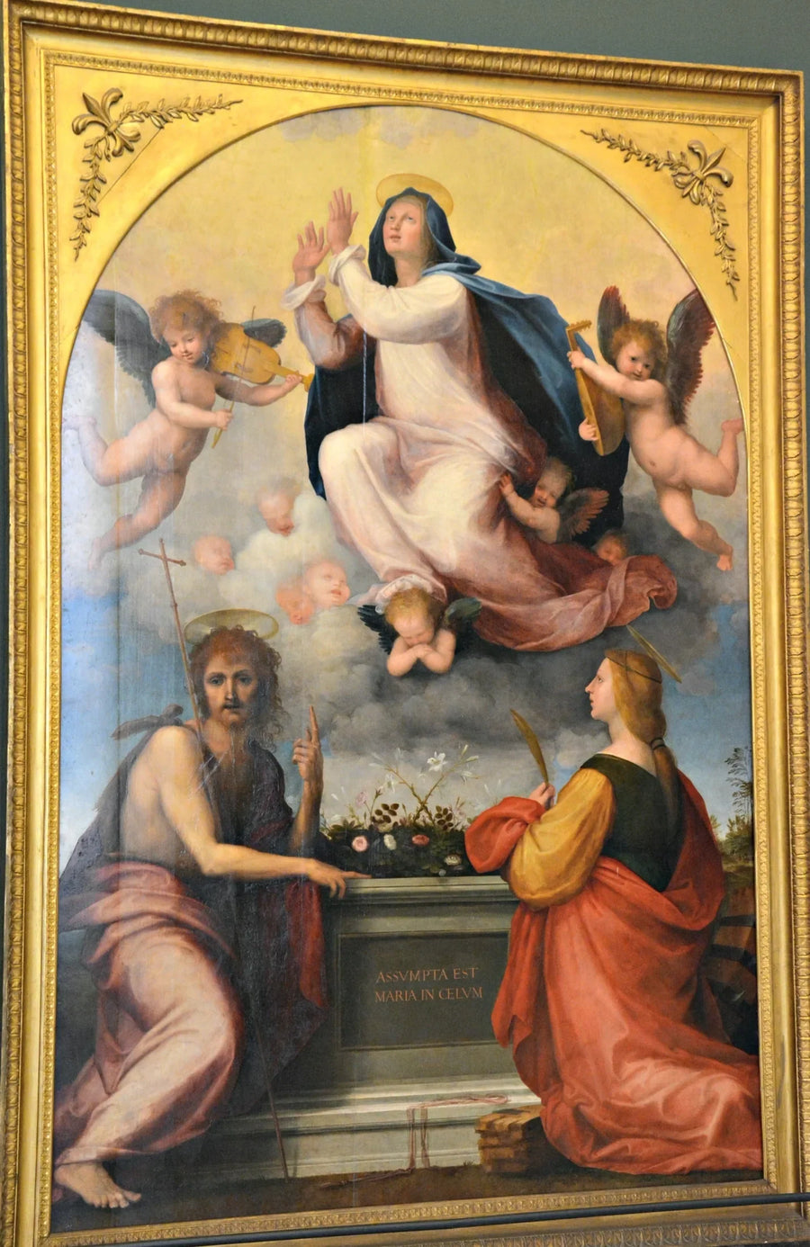 Assumtion av Jungfru Maria med helige Johannes Döparen och heliga Katarina av Alexandria - Fra Bartolomeo