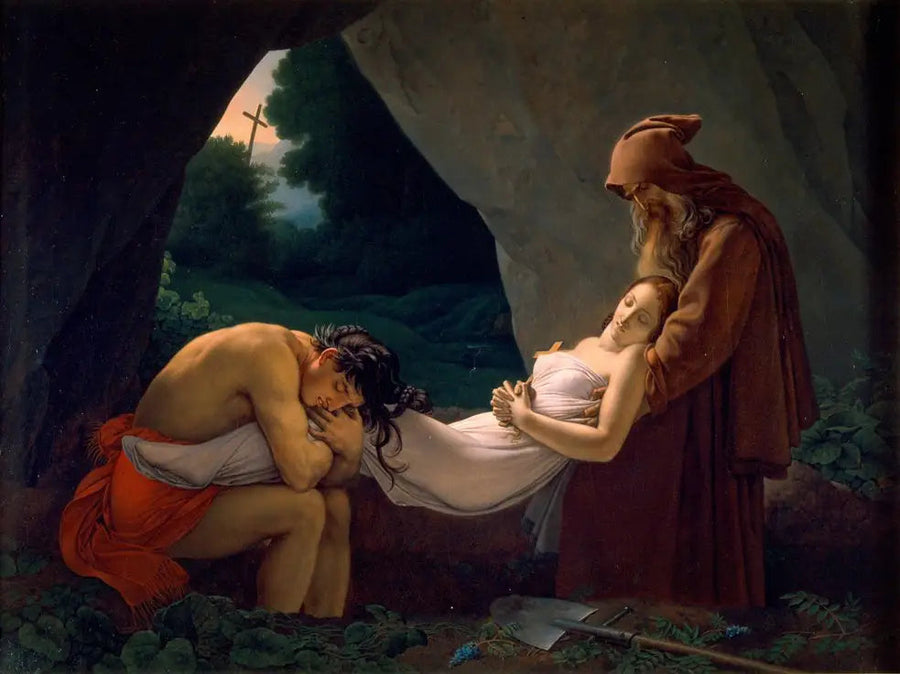 Atala bärd till gravkammaren - Anne-Louis Girodet