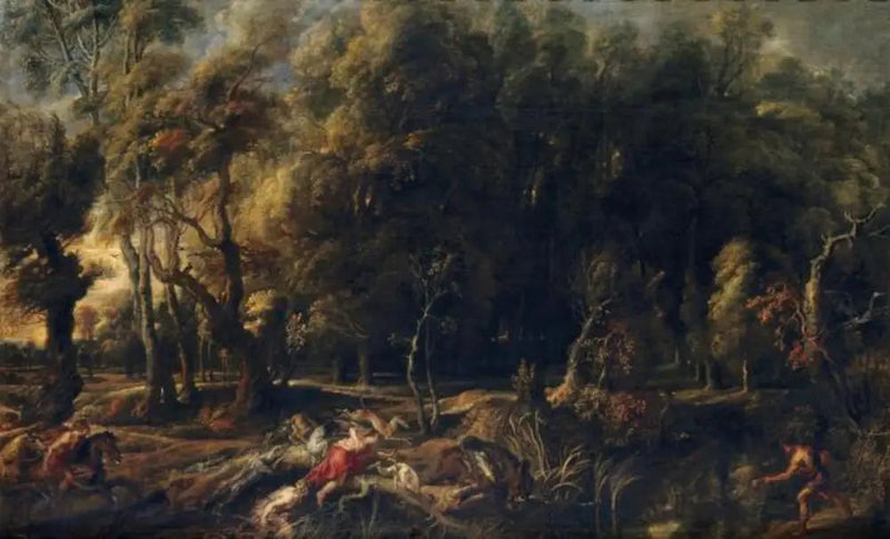 Atalante och Méléagre jagar Calydonsvinen - Peter Paul Rubens