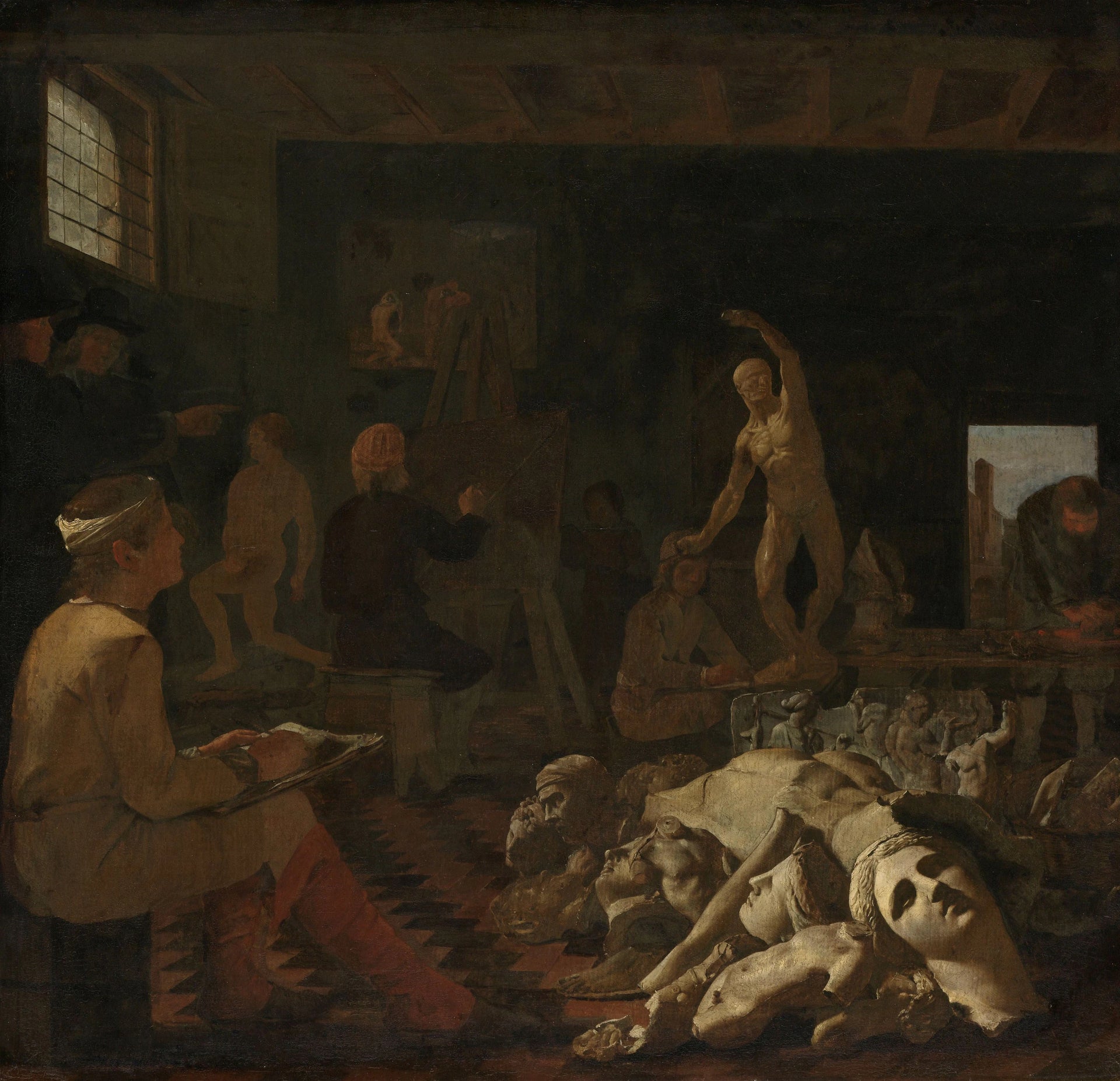 Un atelier de peinture - Michiel Sweerts