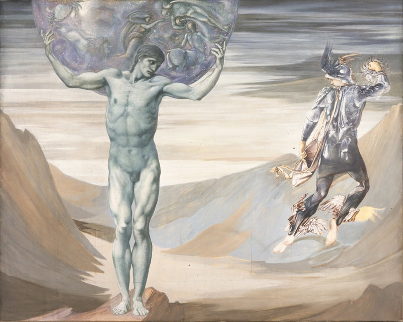 Atlas omvandlad till sten - Edward Burne-Jones