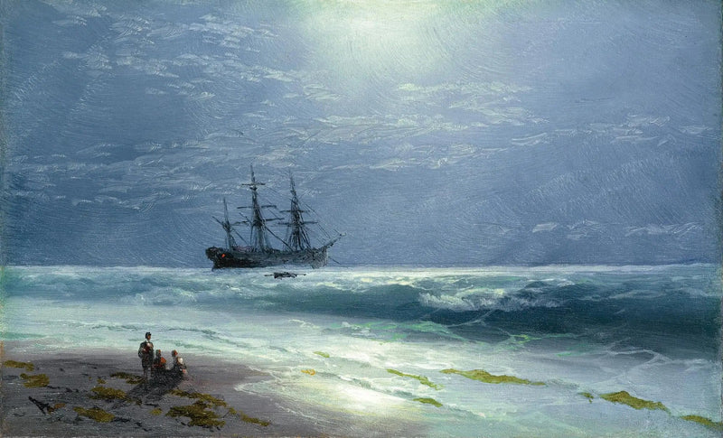 Månlandning - Ivan Aïvazovski