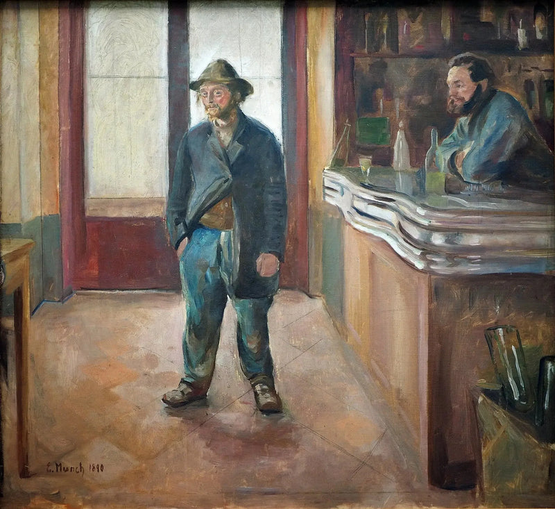 På baren - Edvard Munch