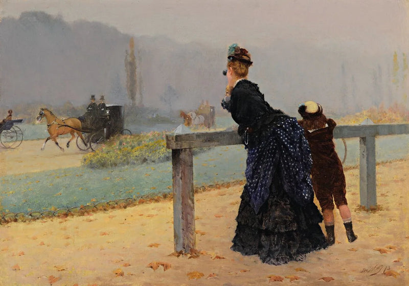 Vid Bois de Boulogne, Paris - Giuseppe De Nittis