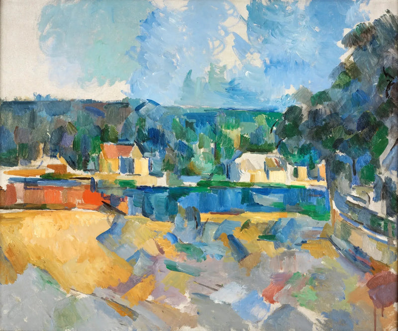 Vid en flodstrand - Paul Cézanne