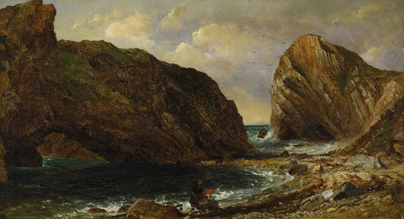 Vid havet, Lulworth - Jasper Francis Cropsey