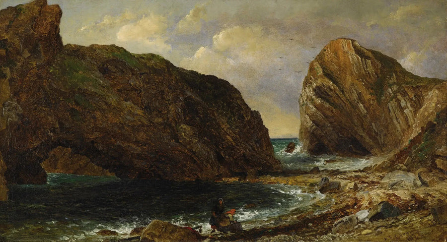 Vid havet, Lulworth - Jasper Francis Cropsey