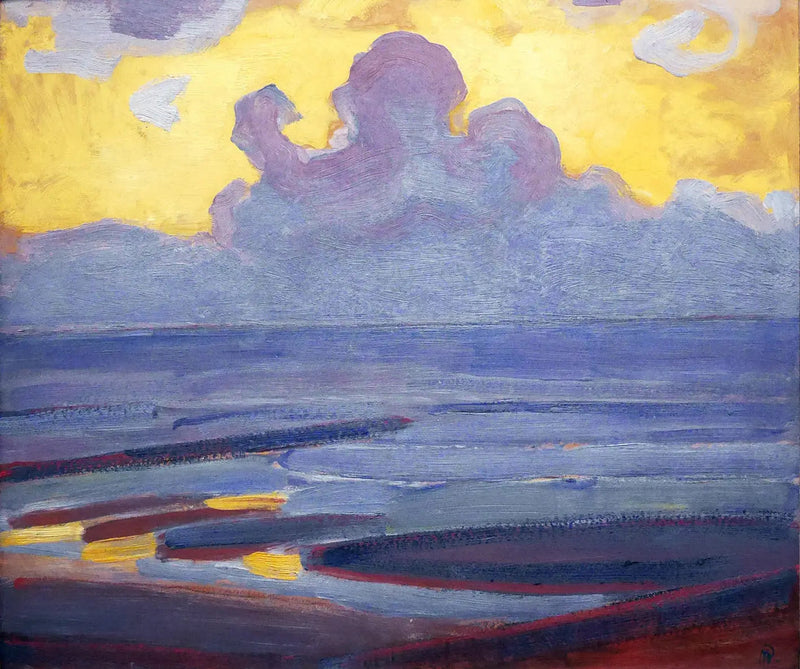 Vid havets kant - Piet Mondrian
