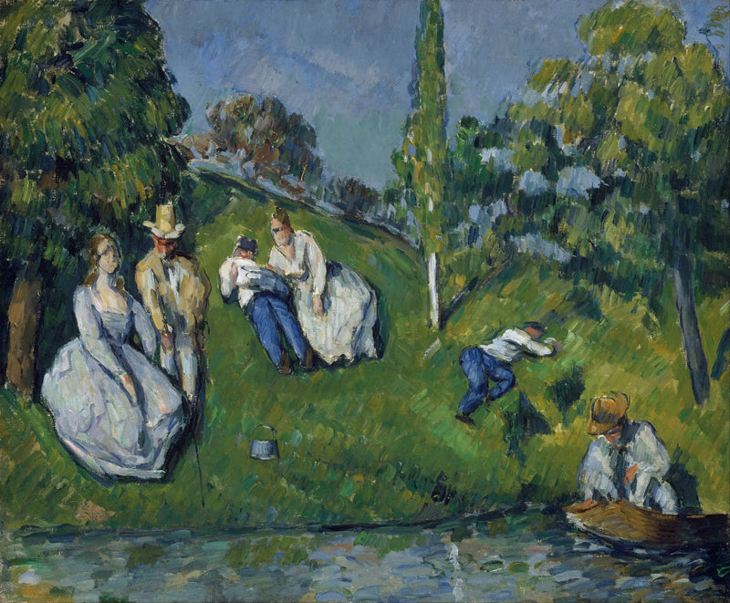 Vid dammens kant - Paul Cézanne