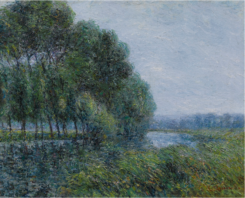Vid Eure vid vårens början - Gustave Loiseau