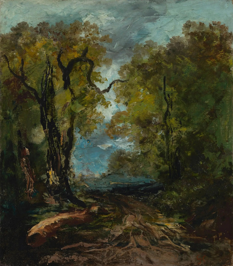 Vid sjöns strand - Gustave Courbet