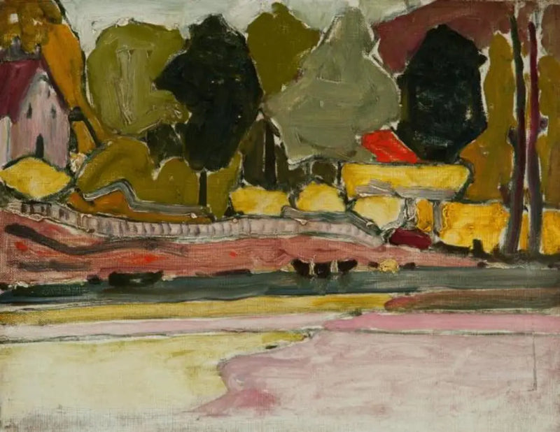 Vid en flod - Piet Mondrian