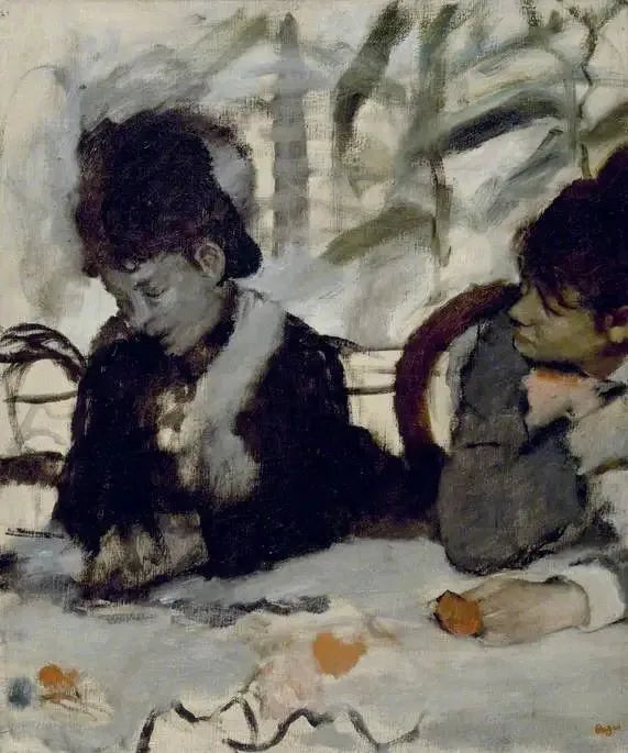 På Caféet - Edgar Degas