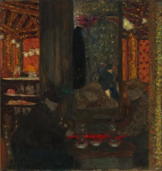 På Café - Édouard Vuillard