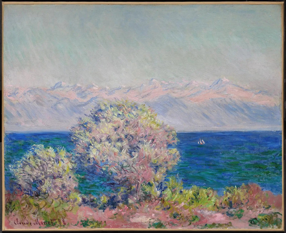 Au Cap d'Antibes par vent de mistral - Claude Monet image 1 reproduction de peinture à l’huile