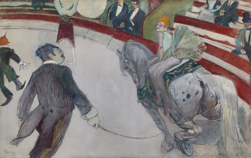På cirkus Fernando, akrobaten - Henri de Toulouse-Lautrec