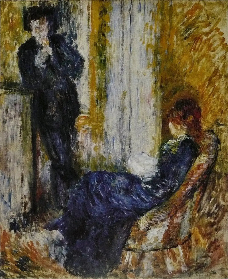 Vid eldstaden - Pierre-Auguste Renoir