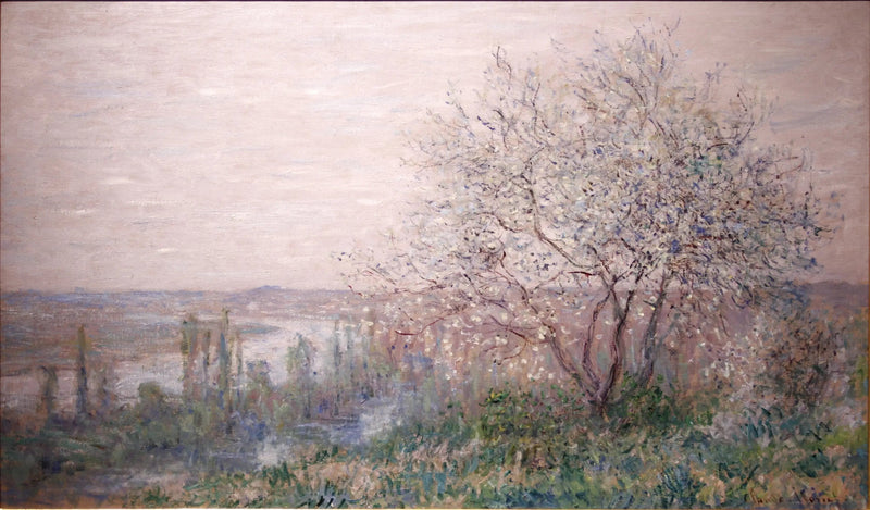 Ovanför Vétheuil, vårens effekt - Claude Monet