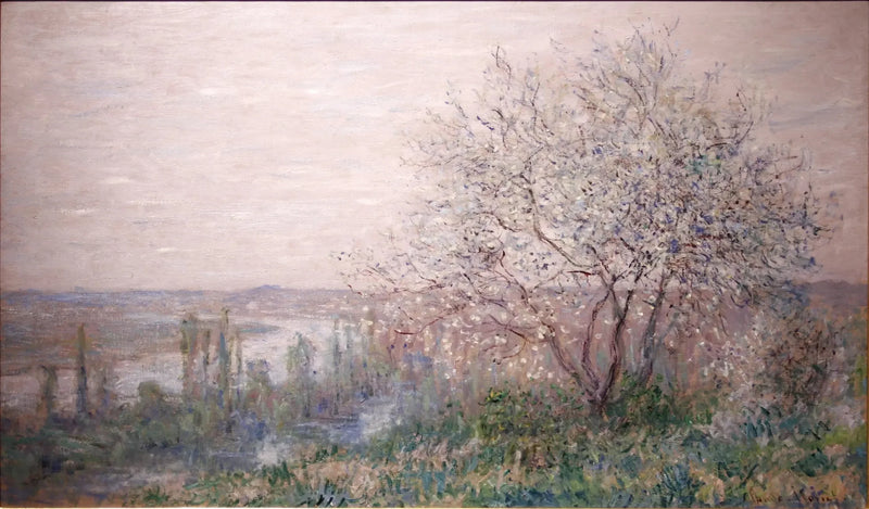 Ovanför Vétheuil, vårens effekt - Claude Monet