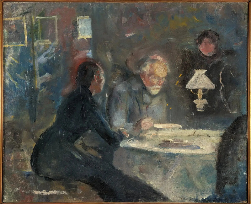 Vid Middagen - Edvard Munch