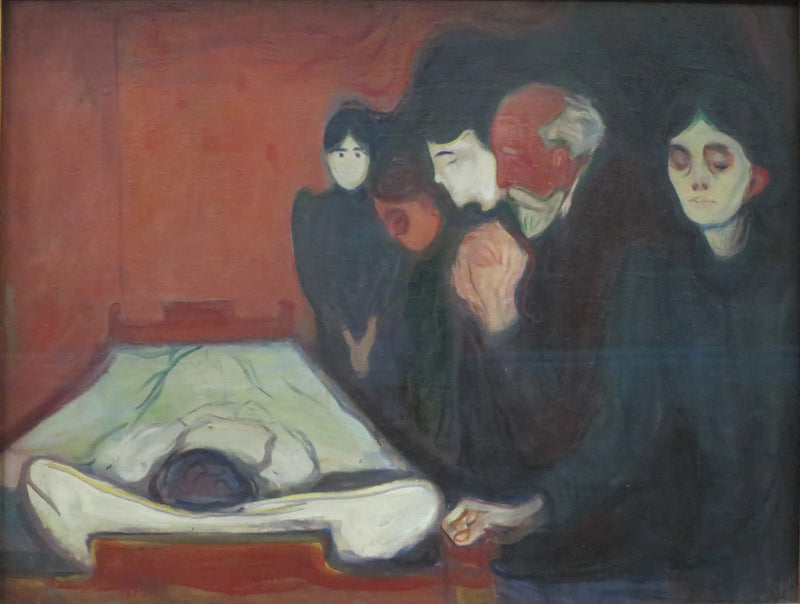På dödsbädden - Edvard Munch