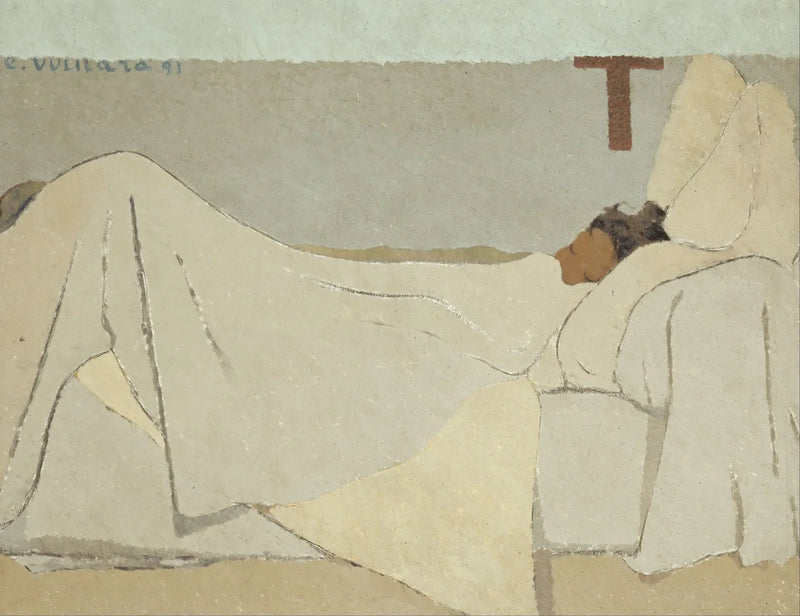 I sängen - Édouard Vuillard