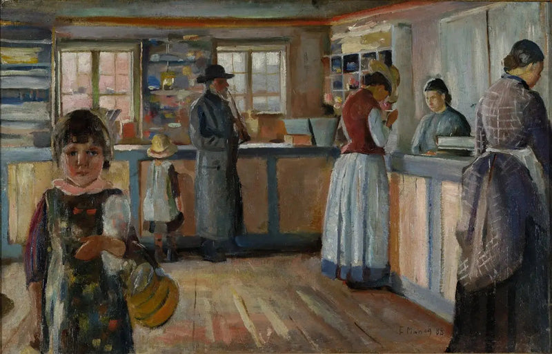 I butiken i Vrengen - Edvard Munch